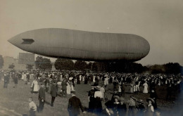 Zeppelin Wiesbaden Landung Parseval III Auf Dem Exerzierplatz 03.09.09 Foto-AK I-II Dirigeable - Airships