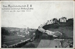 ZEPPELIN - Das REICHSLUFTSCHIFF Z.II Nach Seiner Zerstörung Bei WEILBURG 25.4.1910 I-II - Dirigeables