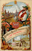 ILA Frankfurt A.M. 1909 Apfelwein Kelterei Rackles Werbe-Karte II (Bug) - Aeronaves