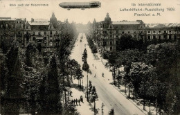 ILA Frankfurt 1909 Mit Zeppelin Und ILA-Stempel I-II Dirigeable - Luchtschepen