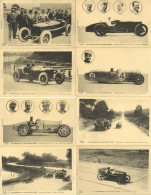 FRANKREICH - 8 Versch. RENNAUTO-So-Karten AUTODROME De LINAS-MONTLHERY GRAND PRIX 1925 (u.a. Alfa Romeo Bugatti Mathis S - Sonstige & Ohne Zuordnung