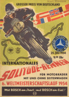 Motorsport Programmheft Vom Großen Preis Von Deutschland Internationales Solitude-Rennen Für Motorräder Am 25. Juli 1954 - Autres & Non Classés