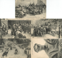 Auto 5 AK Rally Peking-Paris 1907 Von Deley, E. Le Paris I-II - Andere & Zonder Classificatie