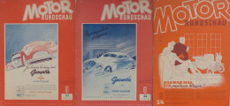 Auto Zeitschrift Motor-Rundschau 3 Ausgaben Feb. 1948 Und Dez. 1949 II - Otros & Sin Clasificación