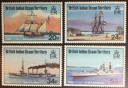 British Indian Ocean Territory BIOT 1991 Visiting Ships MNH - Territoire Britannique De L'Océan Indien