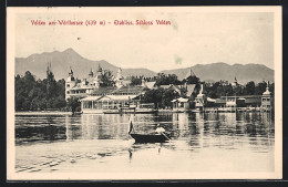 AK Villach A. Wörthersee, Etabliss. Schloss Velden, Boot  - Autres & Non Classés