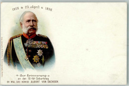 52237905 - 70. Geburtstag Koenig Albert 1898 Orden  AK - Königshäuser