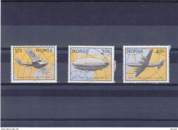 NORVEGE 1979 AVIONS DIRiGEABLE Yvert 761-762 + 764 NEUF** MNH - Ongebruikt