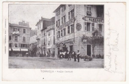 Cartolina - Torriglia - Piazza Cavour - Albergo Dei Cacciatori - Genova. - Genova (Genua)