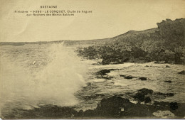 CPA LE CONQUET (Finistère) - Etude De Vagues Aux Rochers Des Blancs Sablons (n°6090) - Le Conquet