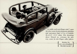 Auto Opel Modell 1935 Werbung I-II Publicite - Andere & Zonder Classificatie