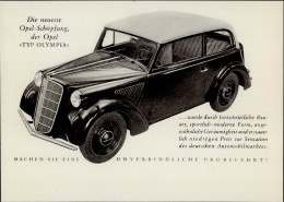 Auto Opel Typ Olympia Werbung  I-II Publicite - Andere & Zonder Classificatie