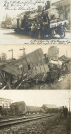 Eisenbahnunglücke Lot Mit 3 Foto-AK - Treinen