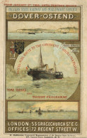 Eisenbahn Fahrplan Dover-Ostend Mit Hotelliste 1904 Ca. 80 S. II (fleckig) Chemin De Fer - Treni