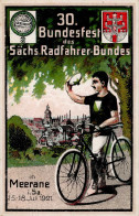 Fahrrad Meerane 30. Bundesfest Des Sächs. Radfahrer-Bundes 1921 II (Stauchung) Cycles - Other & Unclassified