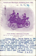 Verkehr Berlin Int. Motorwagen-Ausstellung 1899 II ( Mittelbug, Marke Entfernt) Expo - Andere & Zonder Classificatie
