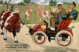 Verkehr Wien Spiritus U. Automobil-Ausstellung 1904 Sign. I-II Expo - Autres & Non Classés