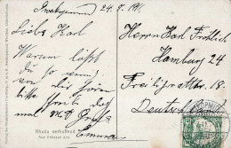 Kolonien Deutsch-Südwestafrika Swakopmund 28.7.1911 Nach Hamburg I-II Colonies - Ehemalige Dt. Kolonien