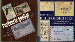 AK-Geschichte Bücher Von Hille, Horst 2 Bände Briefgesichter U. Postkarte Genügt Urania Verlag Leipzig Jew. 1.Auflage (1 - Autres & Non Classés