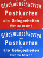 AK-Geschichte 2 Werbeplakate (19x29 Cm) Aus Pappe I-II - Other & Unclassified