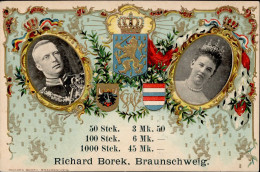AK-Geschichte Reklame-AK Richard Borek, Braunschweig I-II - Other & Unclassified