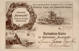 AK-Geschichte Weltverband Kosmopolit Verein Für Ansichtskartensammler Aufnahms-Karte 1909 I-II (kleine Eckbüge) - Andere & Zonder Classificatie