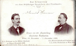 AK-Geschichte Wien Ausstellung Illustrierter Postkarten 1899 I-II (Ecken Bestoßen, Eckbug) Expo - Other & Unclassified