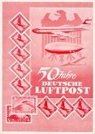 Postgeschichte 50. Jahre Deutsche Luftpost I-II - Sonstige & Ohne Zuordnung