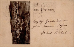 Vorläufer 1887 Freiburg Im Breisgau 30.12.1887 Nach Aurich I-II (kleiner Eckbug) - Geschiedenis