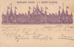 Vorläufer 1889 HAMBURG - Hamburgsche GEWERBE U. INDUSTRIE-AUSSTELLUNG 1889 Marke Entfernt I-II - Storia