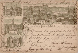 Vorläufer 1891 ELBERFELD - Frühes Federlitho Ecke Gestoßen I-II - Historia