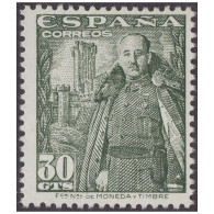 D0254# España 1954. General Franco. 30 Cts Verde (MNH) ED_1025 - Ongebruikt