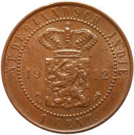 LaZooRo: Dutch East Indies 1 Cent 1912 UNC - Niederländisch-Indien