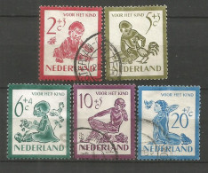 HOLANDA YVERT NUM. 549/553 SERIE COMPLETA USADA - Gebraucht