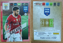 AC - 312 EDUARDO SALVIO  SL BENFICA  PANINI FIFA 365 2018 ADRENALYN TRADING CARD - Patinaje Artístico