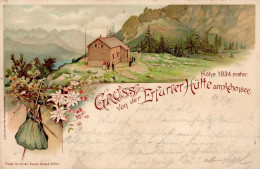 Berghütte Erfurter Hütte Am Achensee Mit Hüttenstempel 1897 I-II Cabane - Autres & Non Classés