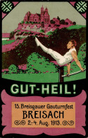 Sport Breisach 15. Gauturnfest 1913 I-II (Eckbug) - Olympische Spelen