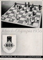 Sport München Schach-Olympiade 1936 S-o I-II (Stauchung) - Olympische Spiele