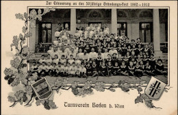 Sport Wien Turnverein Baden 50. Jähriges Gründungsfest 1912 I-II - Juegos Olímpicos