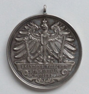 Schützen Brandenburg Medaille Silber Ehrenpreis 1926 38 Mm Durchm. I-II - Other & Unclassified