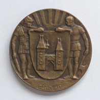 Schützen CH-Brugg Medaille 1927 Standschützengesellschaft 50 Mm Durchm. I-II - Autres & Non Classés