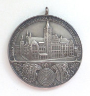 Schützen Chemnitz  Medaille Des 27. Mitteldeutsches Bundesschießen 990 Er Silber Ca. 40 Mm Durchm. Im Etui I-II - Andere & Zonder Classificatie