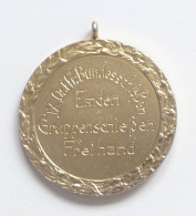 Schützen Emden Ostfriesisches Bundesschießen Gruppenschießen Freihand 1929 Medaille Silber 39 Mm Durchm. I-II - Autres & Non Classés