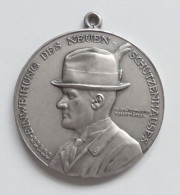 Schützen Göppingen Bundesschießen 1925 Medaille Silber 37 Mm Durchm. I-II - Autres & Non Classés