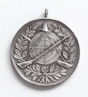 Schützen Gruppenschiessen 1925 6. Prämie Medaille Silber 27 Mm Durchm. I-II - Otros & Sin Clasificación