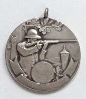 Schützen Gruppenschiessen 1928 2. Preis Medaille Silber 33 Mm Durchm. I-II - Autres & Non Classés