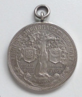 Schützen Halle A.d. Saale Medaille Silber 300 Jähriges Jubiläum 1903 40 Mm Durchmesser I-II - Autres & Non Classés
