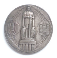 Schützen Hamburg Deutsches Bundesschießen 1909 Medaille Silber Ca. 40 Mm Durchm. I-II - Otros & Sin Clasificación