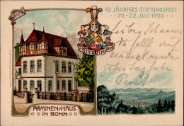 Studentika Bonn Arminen-Haus Stiftungsfest 1903 I-II - Schools