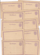 11 Ongebruikte Briefkaarten 1872/ 1876 - Material Postal